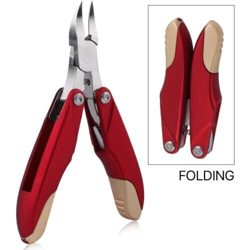 Nail Callus Shavers Multifunctional folding nail groove olecranon pliers 3in1 functions Trimming Cutter Scissor
