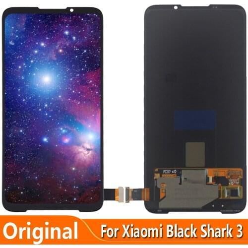 Original 6.39" For Xiaomi Black Shark 3 LCD Display Touch Digitizer Screen Replacement KLE-H0 KLE-A0 LCD AMOLED