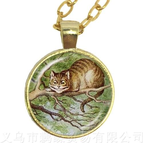 Lovely Cat Necklace Glass Dome Animal Handmade Sweater chain Creative Gift Personalized Customize Your Beloved Pet Wholesale