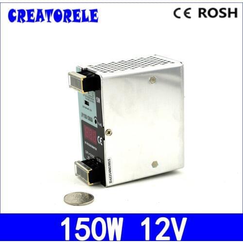 Ac to dc 150w -LP-150-12 12v 12.5a din Rail Digital display led driver source swtching power supply volt