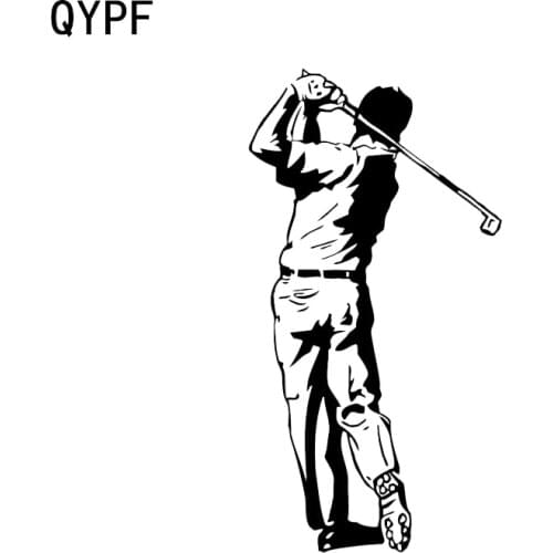 QYPF 8.6*16.5CM Interesting Golf Decor Graphic Car Sticker Vinyl Accessories Bumper Window C16-1504