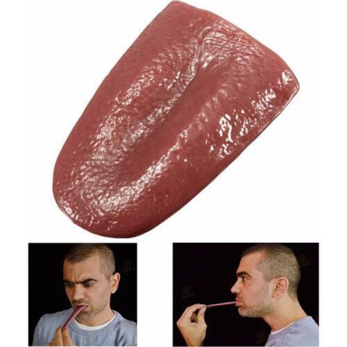 Horror Cosplay Props Magic Tricks Whole Person Simulation Tongues Decompression Toys Halloween Joke Prank Toy Decoration Supplie