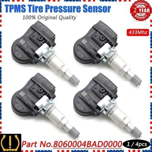Xuan TPMS Tire Pressure Sensor Alarm Monitor Systems 8060004BAD0000 for Trumpchi GA3 S GA6 GA8 GS4 GS5 Super 433MHz