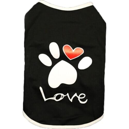 Paw Love Dog Clothes Cotton Warm Sweater T Shirt Dog Vest Pet Clothes Cat Dog Clothing for Small Large Dogs Sweatshirt Chihuahu