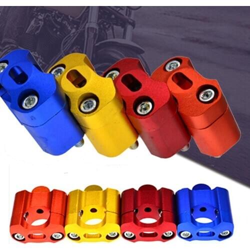 1 Pair 22-28mm Aluminium Alloy Motorcycle Handlebar Clamp Extend Riser Adapter