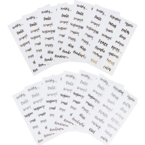 10 Sheets Bottles Labels Essential Oil Bottle Stickers Stickers Accessories