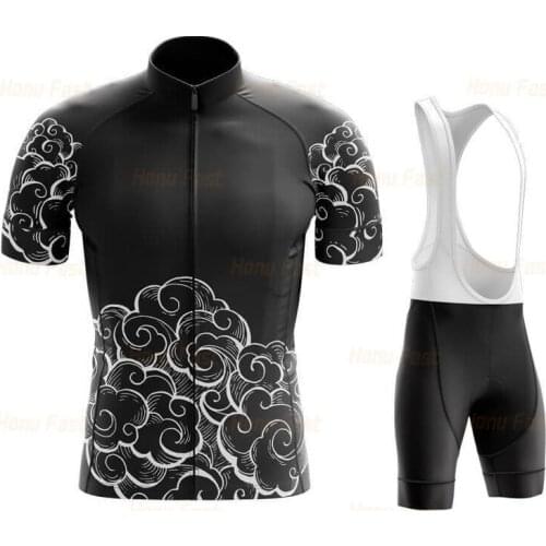 2021 Cycling Jersey Set Quick-Dry Men Cycling Clothing Quick-Dry Bib Pants Ropa Ciclismo Uniformes Maillot MTB Bike Clothing