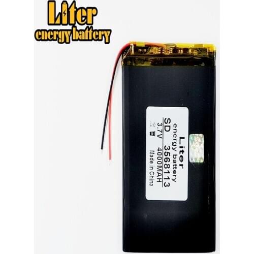 3.7V 4000mAh 3568113 Lithium polymer Battery with protection board For Tablet TALK7X Colorfly E708 Q2 A96 A13 A78