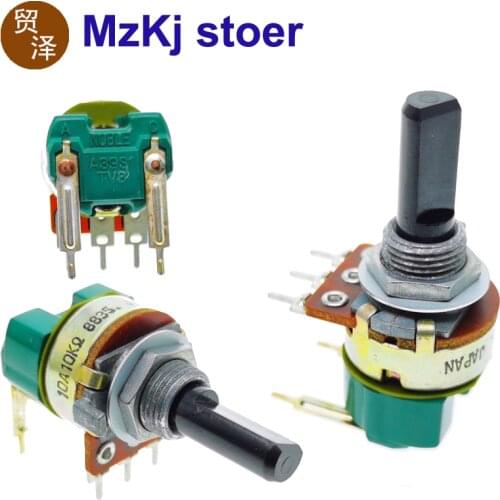 3PCS 10KA New Original Japan NOBLE Import Aristocrat With Switch Potentiometer A10K 20mm Axis AC125V3A Switch