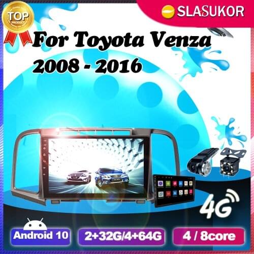 6G+128G Android 10 For Toyota Venza 2008 2009 2010 2011 2012 2013 2014 2015 2016 Radio Stereo Player Navigation Multimedia DVD