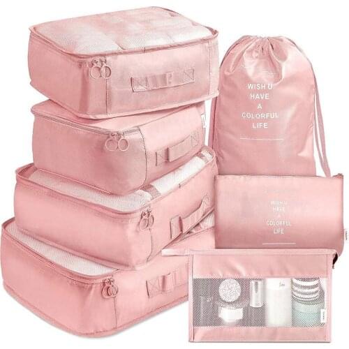 7PCs/Set Travel Luggage Organizers Waterproof Shoe Storage Bag Convenient Pouches Clothes Travel Accessories Organizer