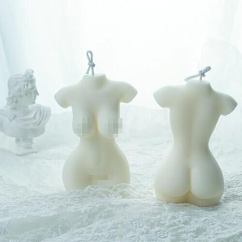 Art Body Candle Mold Cute Female Perfume Candle Silicone Mold Fragrance Candle Making Wax Mould