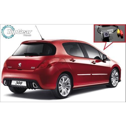 Car Camera For Peugeot 308 / 408 / 508 High Quality Rear View Back Up Camera TopGear Friends Use | CCD + RCA