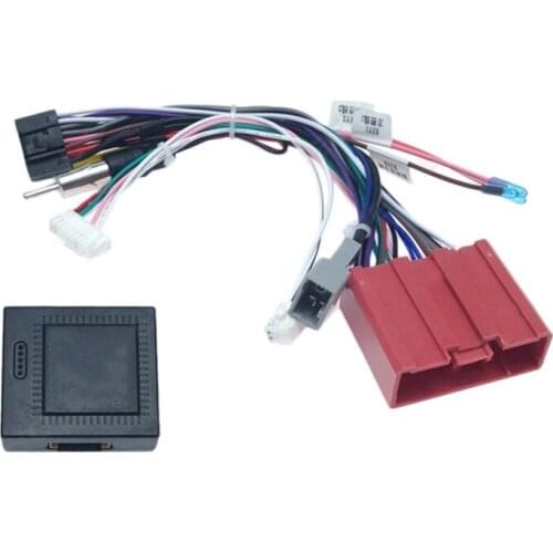 Car Audio 16PIN Power Cord Adapter Audio Harness with Canbus Box for Mazda 3 5 6 8 CX-7 2008-2015