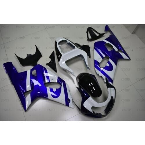 GSXR600 GSXR750 GSXR1000 2000 - 2003 K12 Fairings GSXR 600 750 1000 2002 2000 Blue White Fairings