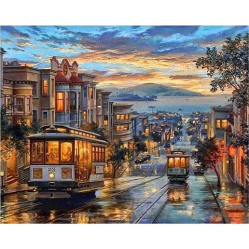 DIY london Diamond Painting london winter scenery Diamond Mosaic winter Diamond Embroidery Full london Cross Stitch dropshipping