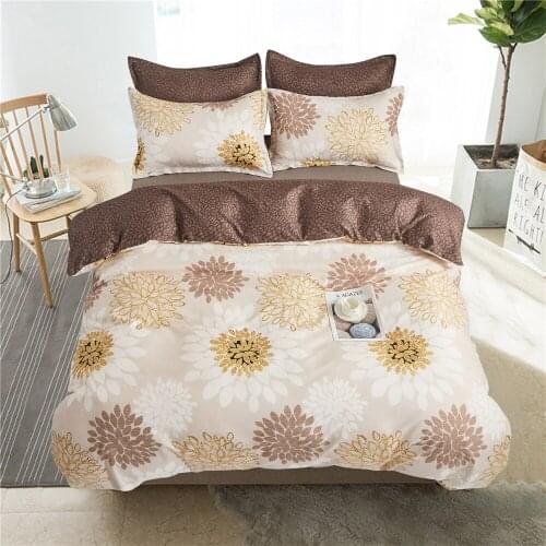 Flowes Pattern Home Bedding Set For Bedroom Luxury Print Comfortable Duvet Cover And Pillowcase 2/3pc Quilt Cover Queen