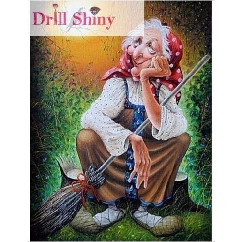 5D Diy Diamond Painting Embroidery Full Laid Witchcraft Witch Bird Tree Cross Stitch Beads Handwork Kits Wall Mosaic Home Decor