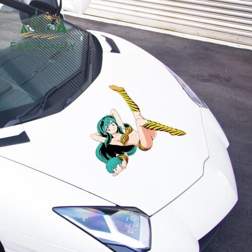 EARLFAMILY 43cm x 39.7cm for Urusei Yatsura Motorcycle Car Stickers Occlusion Scratch Waterproof Decals VAN Camper Decoration