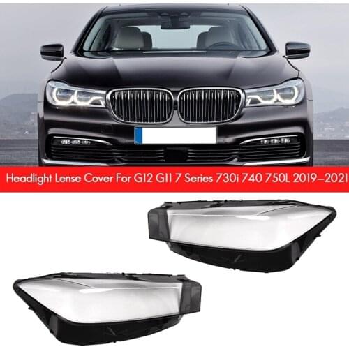 Car Headlight Lens Cover Head Light Lamp Lens Shell For-BMW G12 G11 7 Series 730I 740 750L 2019-2021