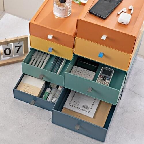 Nordic Office Desktop Organizer Drawer Bathroom Accessories Storage Box Mask Cosmetic Makeup Rack Jewlery Organizer