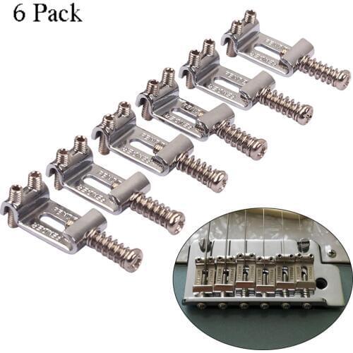 6 roller vibrato bridge pull string code electric guitar saddle for the Stratocaster Telecaster Electric Guitar Accessories