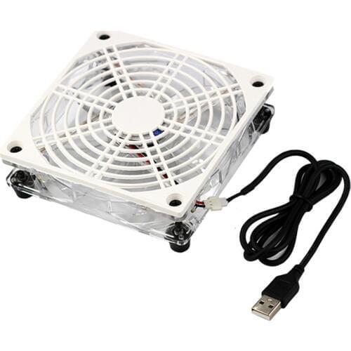 New Usb 5V Led Cooling Fan Wifi Router Holder Cooler Tv Set-Top Box Support Heatsink Fan For Computer/Pc Pet Box Radiator