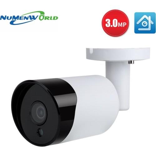 NuMenWorld 3.0mp IP Camera PoE 3.0mp Audio IP Camera Outdoor Onvif CCTV Cameras Outdoor Bullet CCTV Cameras Outdoor Waterproof