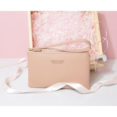 Casual fashion ladies PU leather coin purse ladies mini handbag credit card holder key case coin purse zipper mini handbag gift