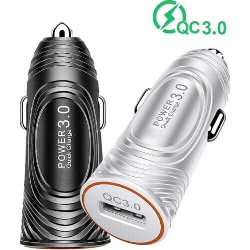 QC3.0 Portable Single Port USB Fast Charging Car Phone Quick Charger Holder Gravity Induction Shrink Navigation Support