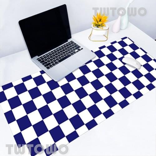 Checkerboard Checked Pattern Gaming Desk Mat Desktop Mouse Pad MousePad Mouse Mat Laptop Natural Rubber Computer Custom Home
