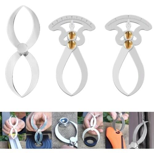 Feeler Gauge Stainless Steel Thickness Woodworking Wooden Tenon Gauge Internal External Diameter Conversion Ruler Measurement To