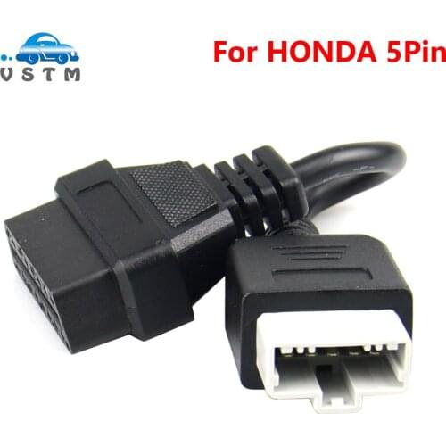 Male 3pin 5Pin Convert to Female OBD2 16pin Cable for Honda Car Scanner OBD OBDII Adapter 3 pin 5 Pin to 16 pin Connector