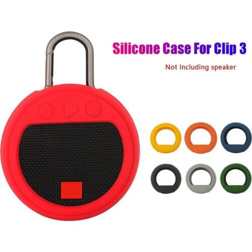 Silicone Case for JBL Clip 3 Bluetooth Speaker Anti-Scratch Durable Carrying Case Protective Sleeve