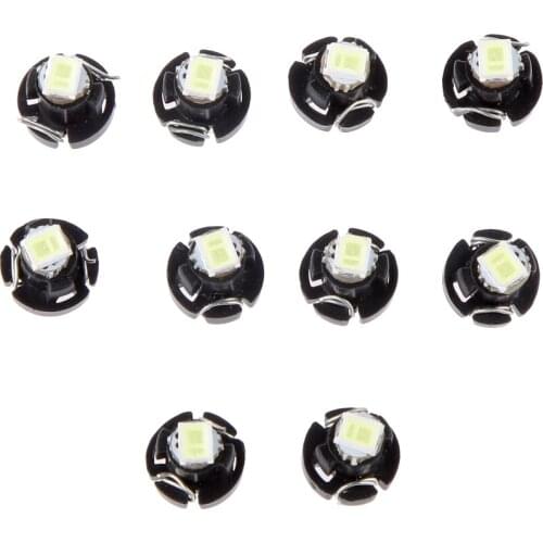 10Pcs Low Power Neo Wedge T3 5050 1SMD LED Bulbs Car Light Climate Control Light 12V DC Low Heat Generated Lamp
