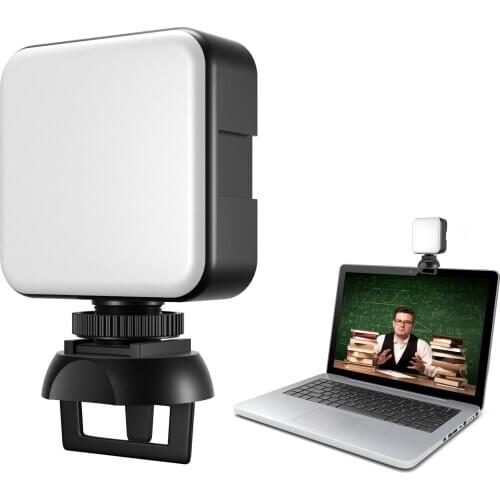 LED Video Conference Light Webcam Lighting with Clip for Remote Working/Zoom Calls/Lighting/Live Streaming/Self-Broadcasting