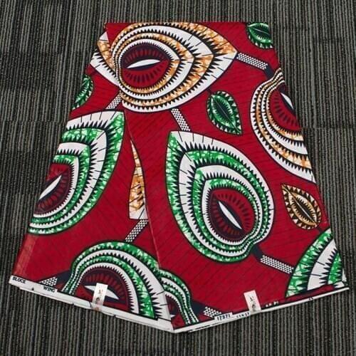 Lychee Life 1Yard Ankara African Wax Prints Fabric Real Wax Cotton Fabric For Party Women Dress Making Materials