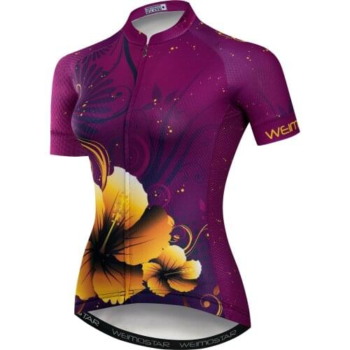 Cycling Jersey Short Sleeve Pro Cycling Clothing Quick Dry Mountain Bike Jersey Women Anti-UV Bicycle Shirt Cycling Tops Ropa