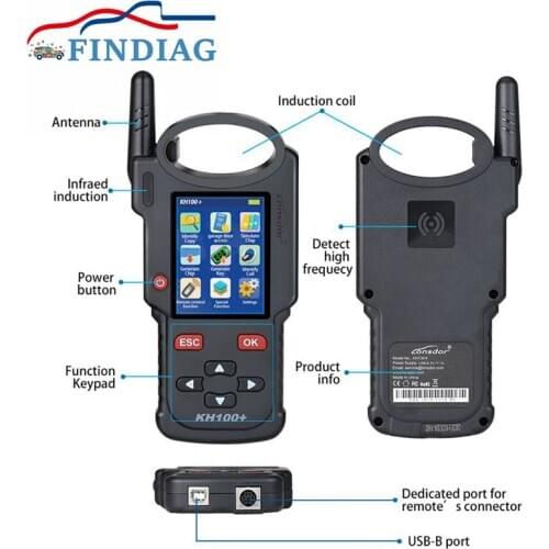 Built-in Super Sensor WIFI Module Lonsdor KH100+ For Toyota Accuracy Frequency Detection Auto Remote Key Programmer