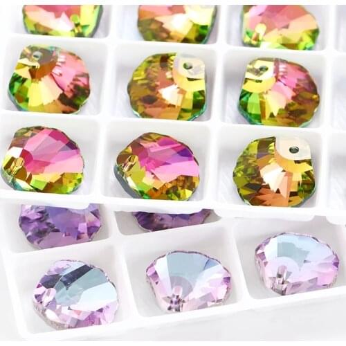 XiChuan 5pcs/lot Shell Glass Crystal 16mm Pendant Creation Women Necklace Pendant Dress Decoration Accessories Pendant Beads