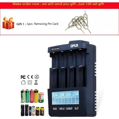 Opus BT-C3100 V2.2 Digital Intelligent 4 Slots AA/AAA LCD Battery Charger Opus BT - C3100 V2.2 Battery Charger r29
