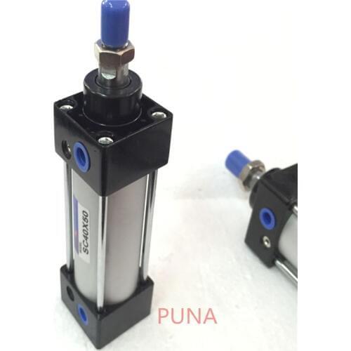 1/4" Port Size 50mm Bore 800mm Stroke Standard Pneumatic Cylinder SC 50*800 50-800
