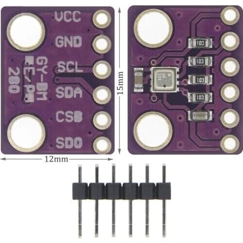 1PCS GY-BME280-3.3 precision altimeter atmospheric pressure sensor BME280 sensor module 3.3V