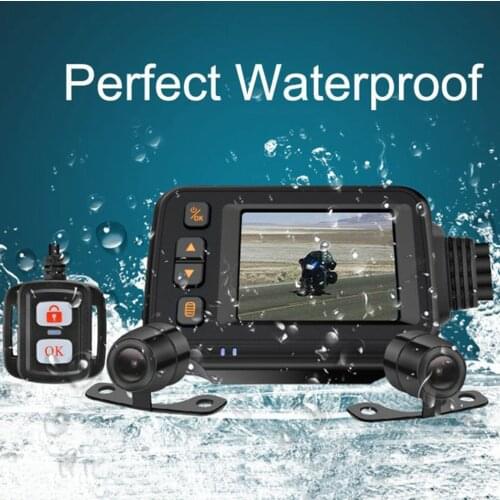 MT30A 2 inch IP67 waterproof motorcycle driving recorder bicycle motorcycle black box driving recorder with parking 360° monitor