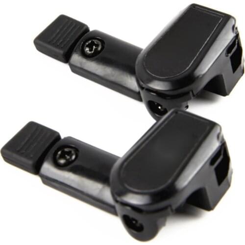 2pcs Vehicle Spoiler Shield Shaped Car Windshield Styling Clean Tool Easy Install Black Separator Wiper Stand For Left Hand