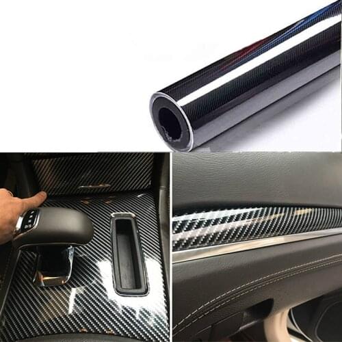 4*60'' 5D Car Carbon Fiber Sticker For Audi a3 a4 b8 b7 b5 2017 Mitsubishi lancer asx Jeep Renegade wrangler Accessories