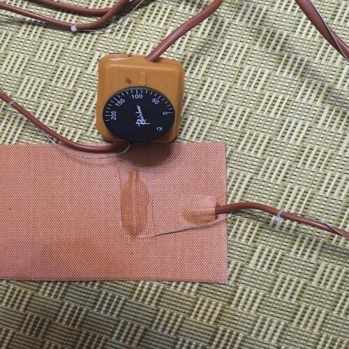 5"X24"(127*609mm) 520W 220V w/Thermostat/Controller of 0~200C,Flexible Silicone Heater,Ukulele Side Bending Heat/Thermal Blanket