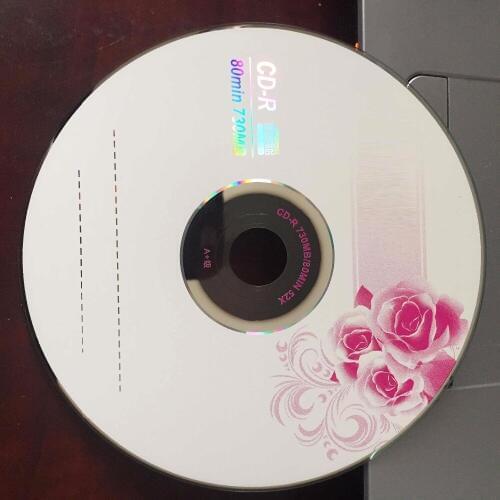 50 discs Grade A x52 700MB Blank Rose Flower Printed CD-R Disc