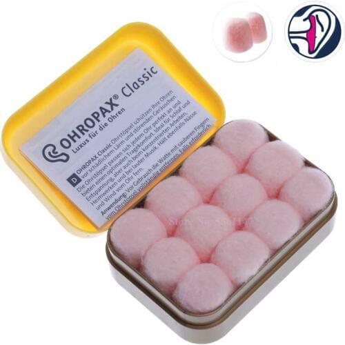 6pairs Original Ohropax Classic Wax Earplugs Comfortable Wax Ear Plugs Traval Sleeping Noise Reduction Earplugs