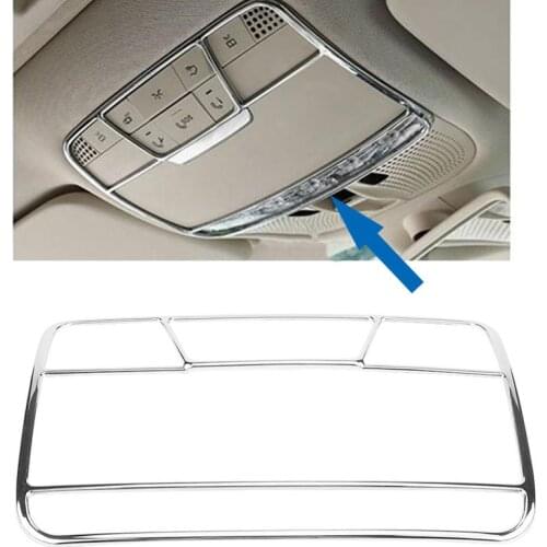 Car Front Head-Reading Light Frame Ceiling Lamp Cover Trim Frame For Mercedes Benz C/GLC/E W205 X253 W213 Car Accessories